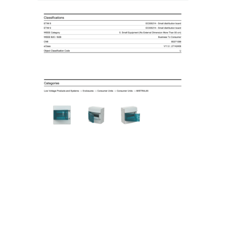 ตู้คอนซูเมอร์ยูนิตกันน้ำ 8 ช่อง ABB MISTRAL 8 MODULES (IP66 ฝาใส)_4